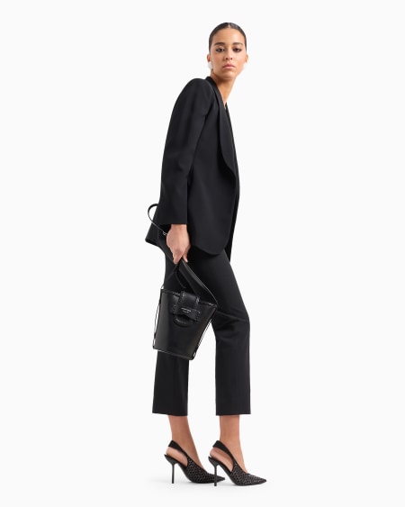 Armani Pantalones 7/8 De Gabardina Elástica