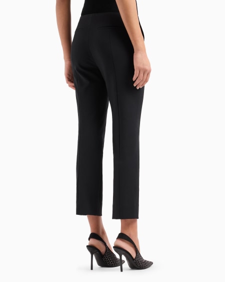 Armani Pantalones 7/8 De Gabardina Elástica