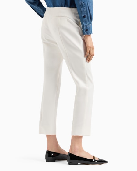 Armani Pantalones 7/8 De Gabardina Elástica