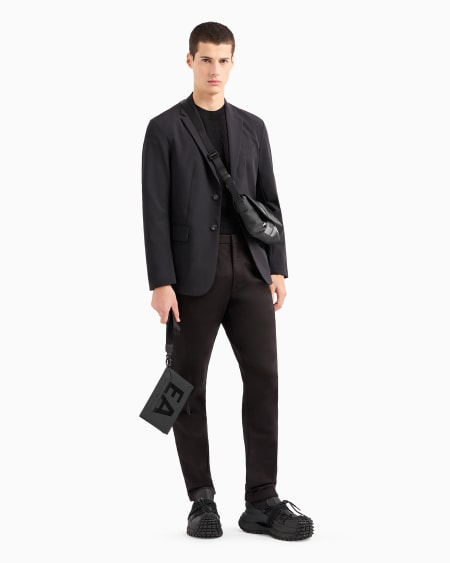 Armani Pantalones Chinos De Algodón Compacto