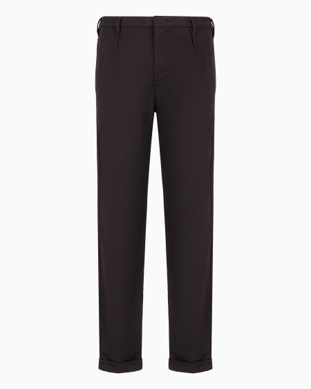 Armani Pantalones chinos de algodón compacto
