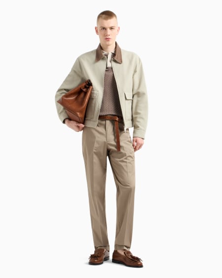 Armani Pantalones Chinos De Algodón Pima