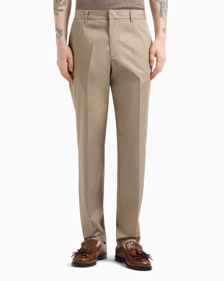Armani Pantalones Chinos De Algodón Pima