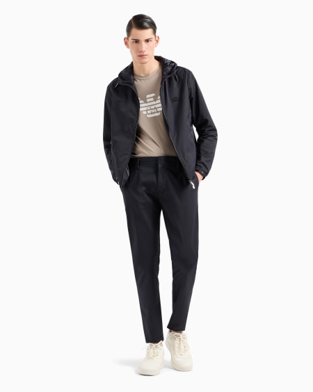 Armani Pantalones Chinos De Cómoda Gabardina