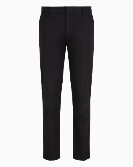 Armani Pantalones Chinos De Cómoda Gabardina