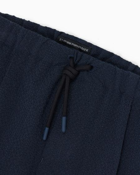 Armani Pantalones Con Motivo A Rayas Finas