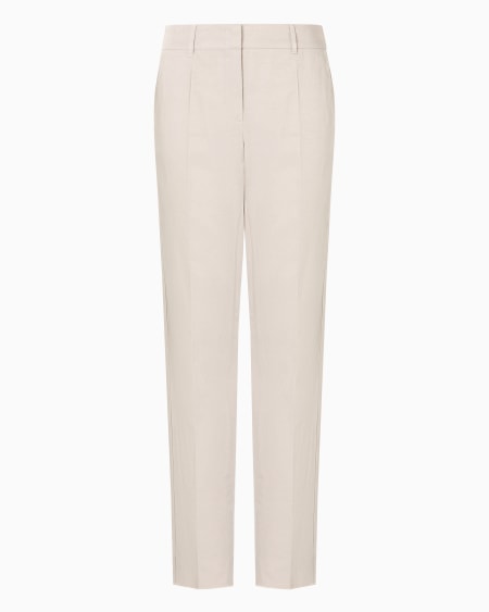 Armani Pantalones con pinzas en mezcla de lino