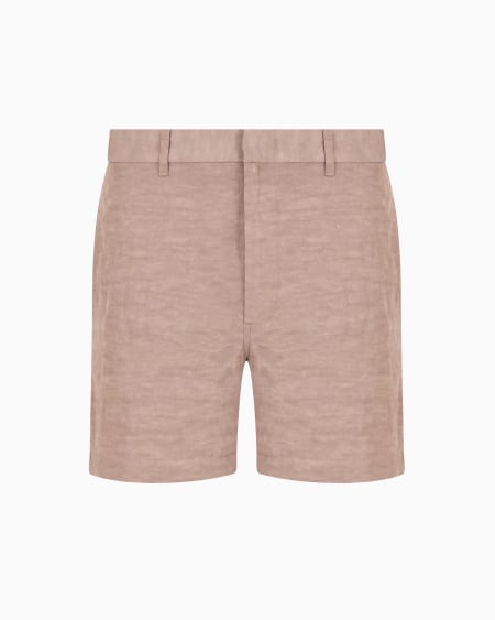 Armani Pantalones cortos en mezcla de lino