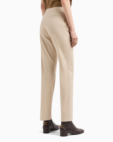 Armani Pantalones De Algodón Cepillado