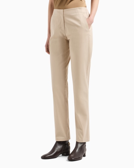 Armani Pantalones De Algodón Cepillado