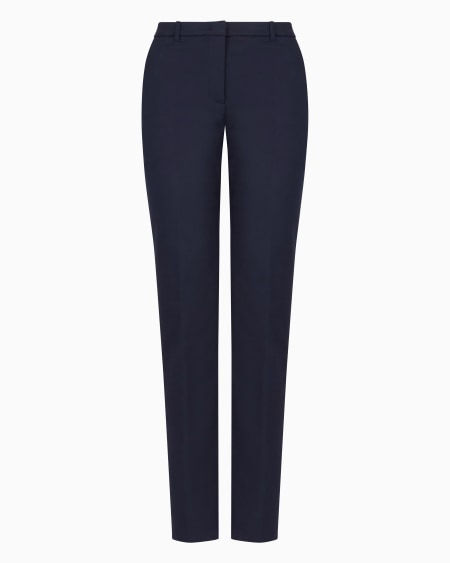 Armani Pantalones de algodón elástico compacto