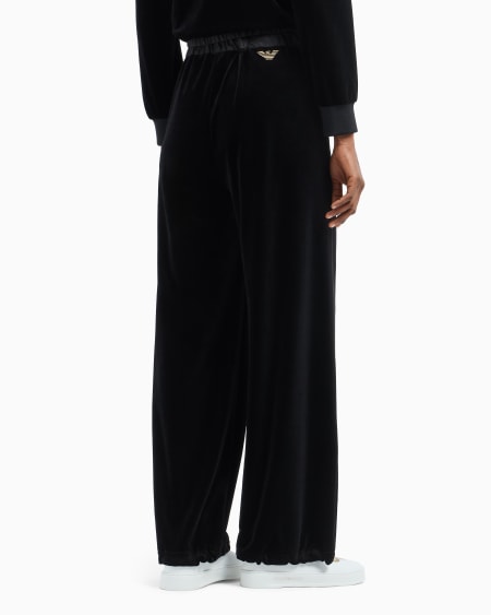 Armani Pantalones De Chenilla Con Cintura Elástica