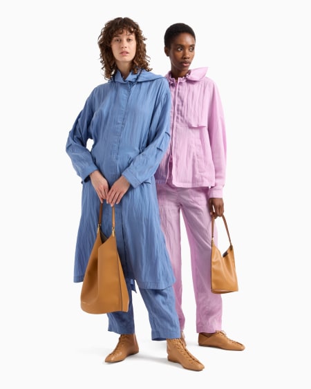 Armani Pantalones De Cupro Técnico