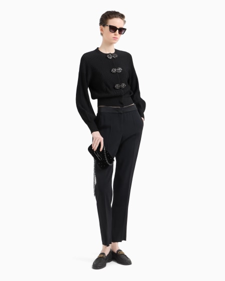 Armani Pantalones De Envers Satén