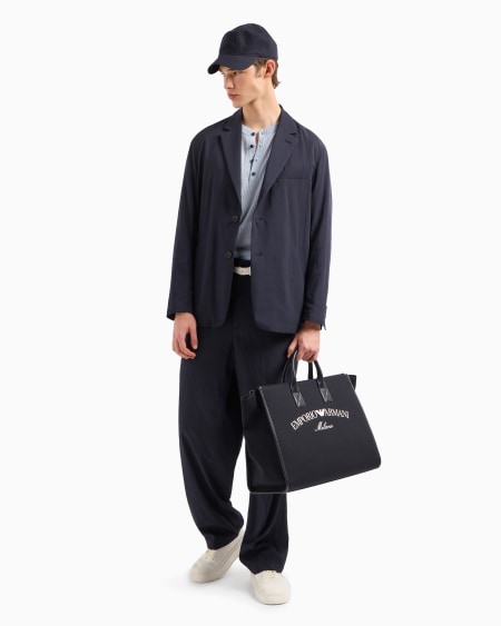 Armani Pantalones De Nailon Y Viscosa