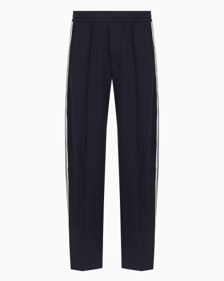 Armani Pantalones de punto con bandas con logotipo