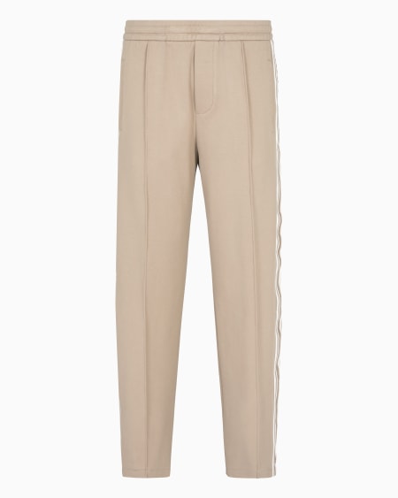 Armani Pantalones de punto con bandas con logotipo