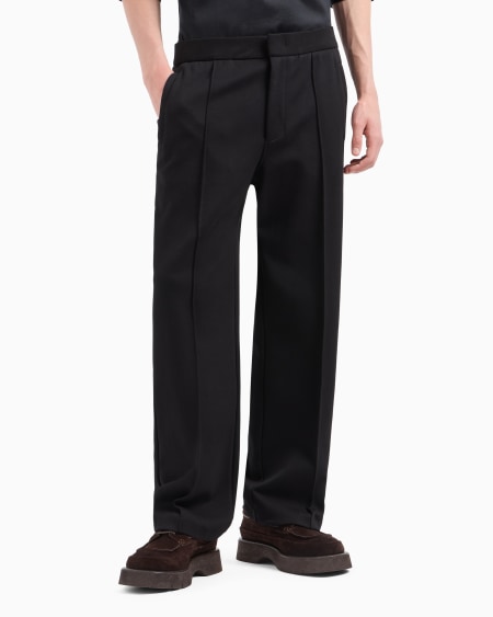 Armani Pantalones De Punto Con Pliegues Delanteros