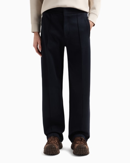 Armani Pantalones De Punto Con Pliegues Delanteros