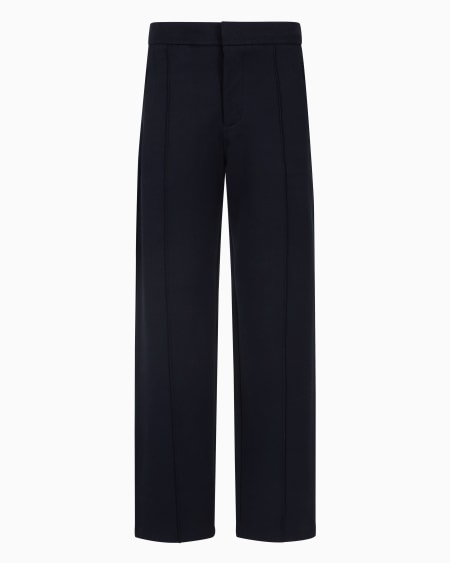 Armani Pantalones de punto con pliegues delanteros