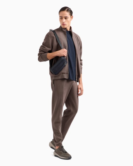 Armani Pantalones De Punto Gofre Travel Essential