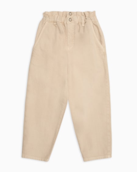 Armani Pantalones de sarga con cintura elástica