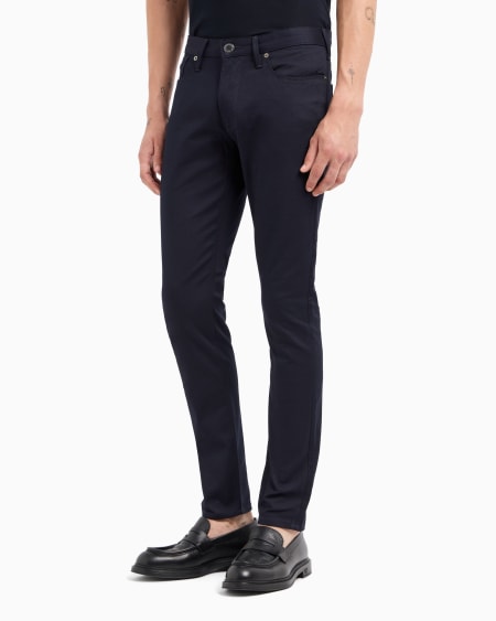 Armani Pantalones J06 Slim Fit De Sarga Elástica