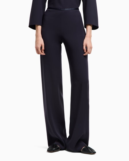 Armani Pantalones Palazzo De Cady Técnico