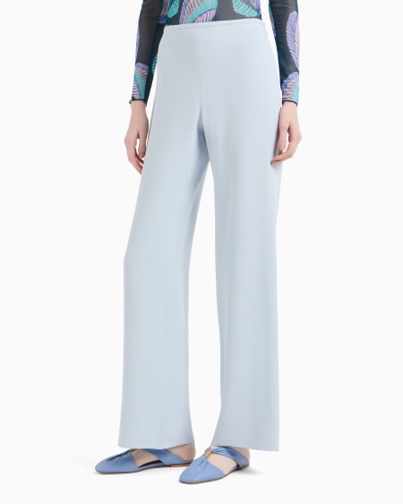 Armani Pantalones Palazzo De Crepé De Cady