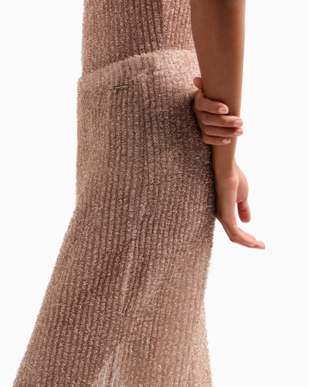 Armani Pantalones Playeros De Lúrex Jaspeado