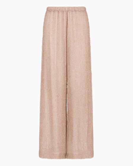 Armani Pantalones Playeros De Lúrex Jaspeado