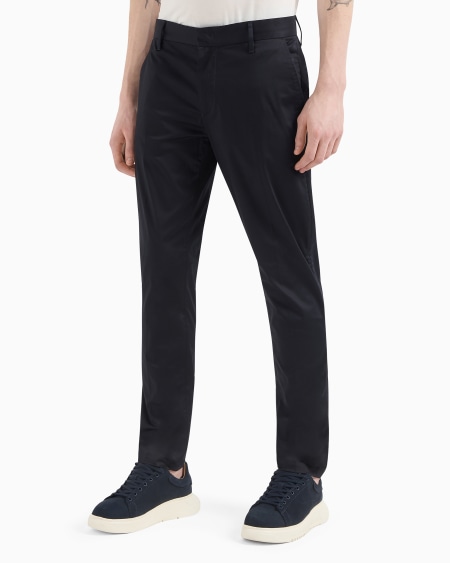 Armani Pantalones Tipo Chinos De Algodón Elástico