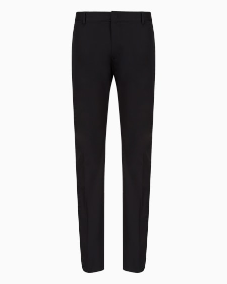 Armani Pantalones Tipo Chinos De Algodón Elástico