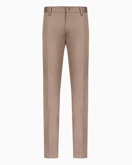 Armani Pantalones tipo chinos de algodón elástico