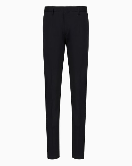 Armani Pantalones tipo chinos de algodón elástico