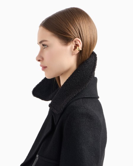 Armani Pendiente Tipo Brazalete De Latón Dorado