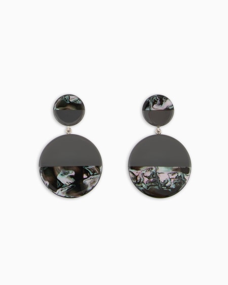 Armani Pendientes Colgantes De Aro Semimulticolor