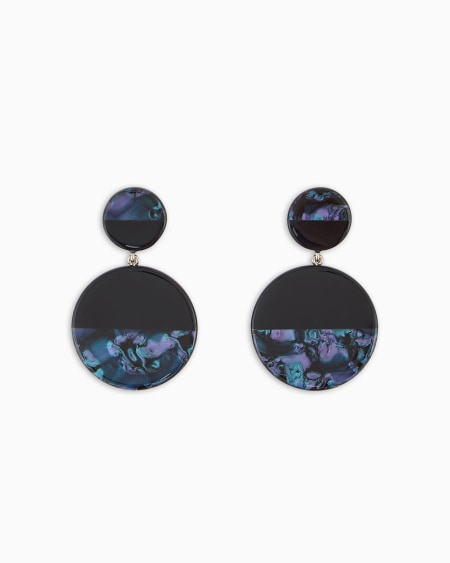 Armani Pendientes colgantes de aro semimulticolor