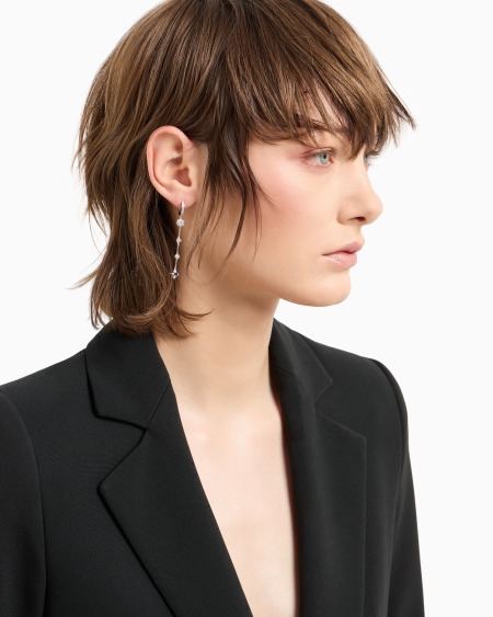 Armani Pendientes Colgantes De Plata De Ley