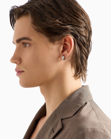 Armani Pendientes De Aro En Acero Inoxidable