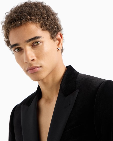 Armani Pendientes De Botón De Acero Inoxidable