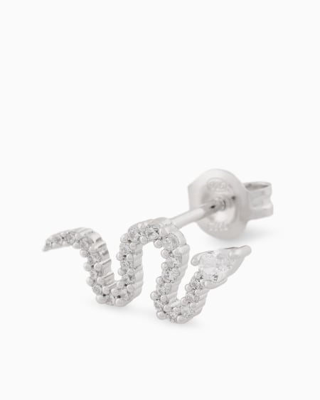 Armani Pendientes De Botón De Plata De Ley