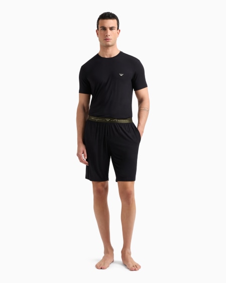 Armani Pijama Con Bermudas De Modal Suave