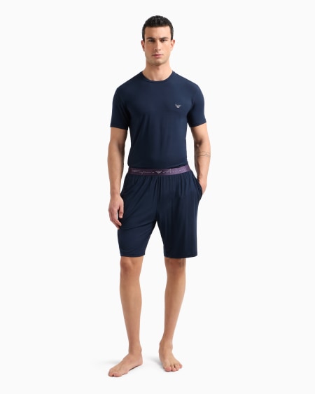 Armani Pijama Con Bermudas De Modal Suave