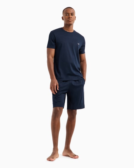 Armani Pijama Con Bermudas De Punto Deluxe