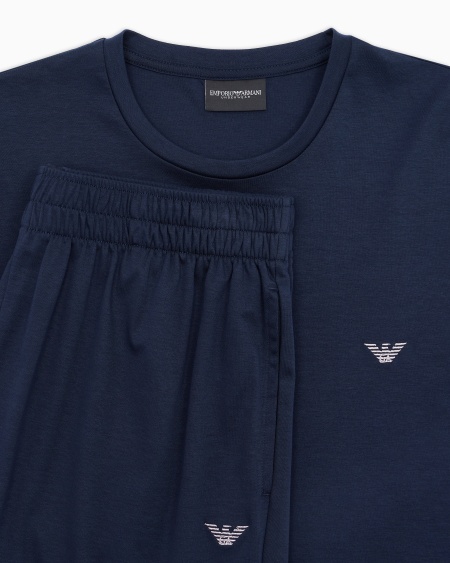 Armani Pijama Con Bermudas De Punto Deluxe