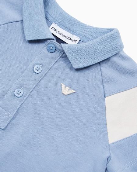 Armani Polo Con Detalle En Bloques De Color