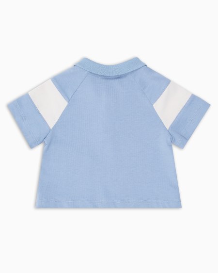 Armani Polo Con Detalle En Bloques De Color