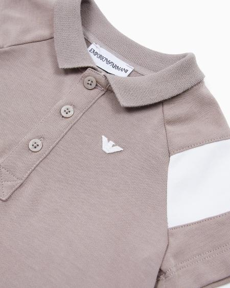 Armani Polo Con Detalle En Bloques De Color