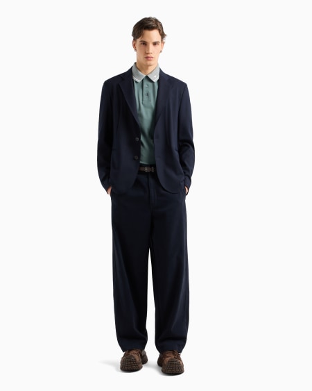 Armani Polo De Piqué Con Cuello Perfilado